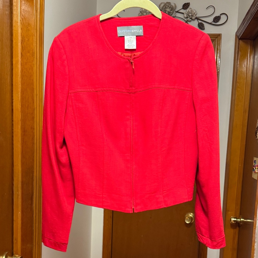 Vibrant Red Women's Blazer